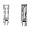 Soupape de sûreté 6bar 10mm 3/8"