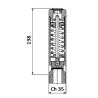 Soupape de sûreté 1,5bar 32mm 1"1/2